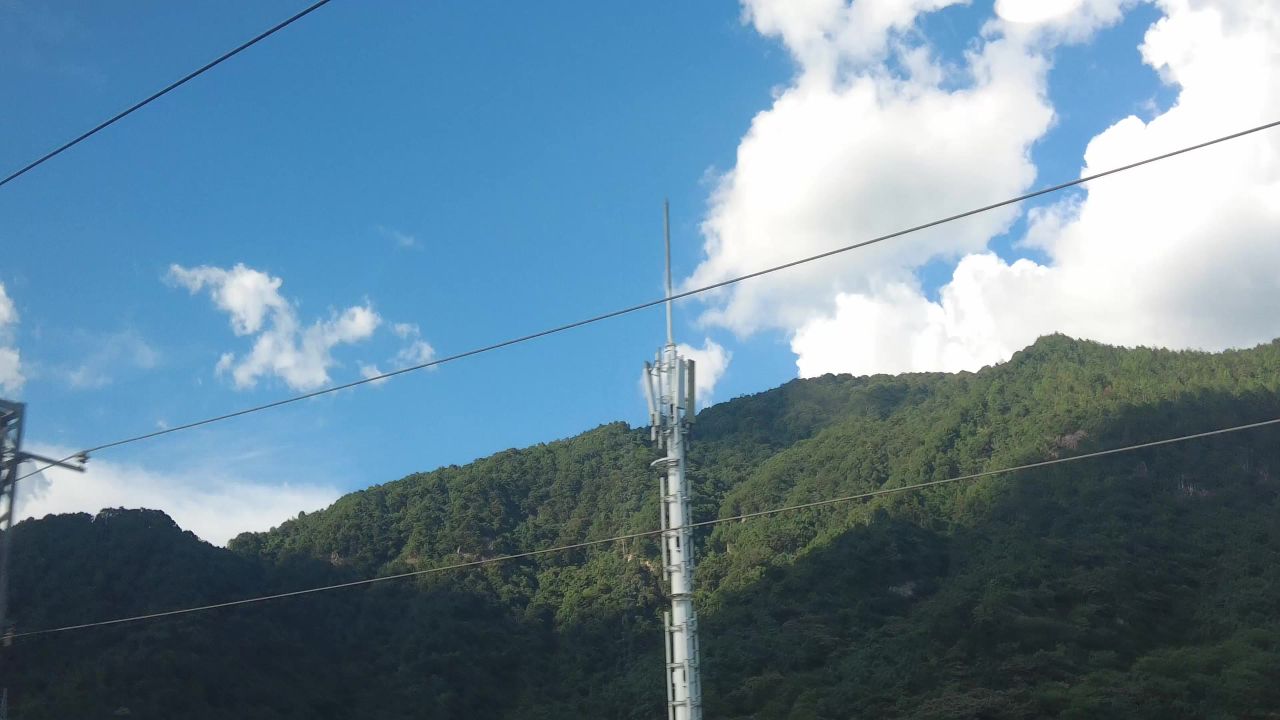 旅途火车高铁窗外风景风光实拍 