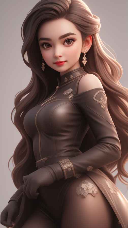 高级感女孩皮衣系列