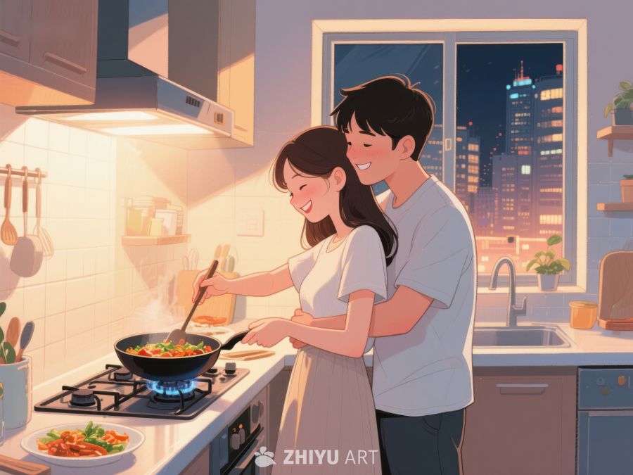 温馨厨房里的甜蜜时光 728