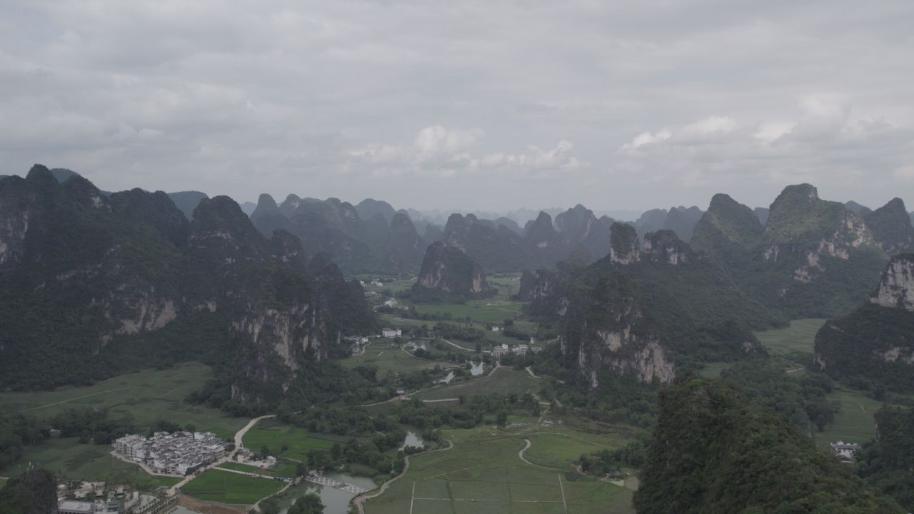 航拍明仕田园，山水航拍 40