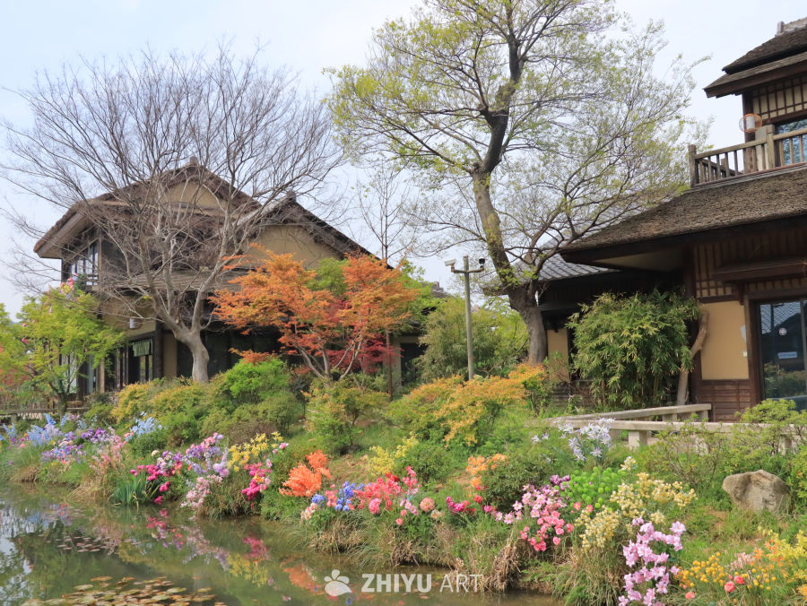 春日花园与传统建筑