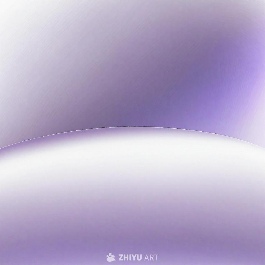 一个大的、光滑的、弯曲的表面，从浅紫色到深紫色呈现