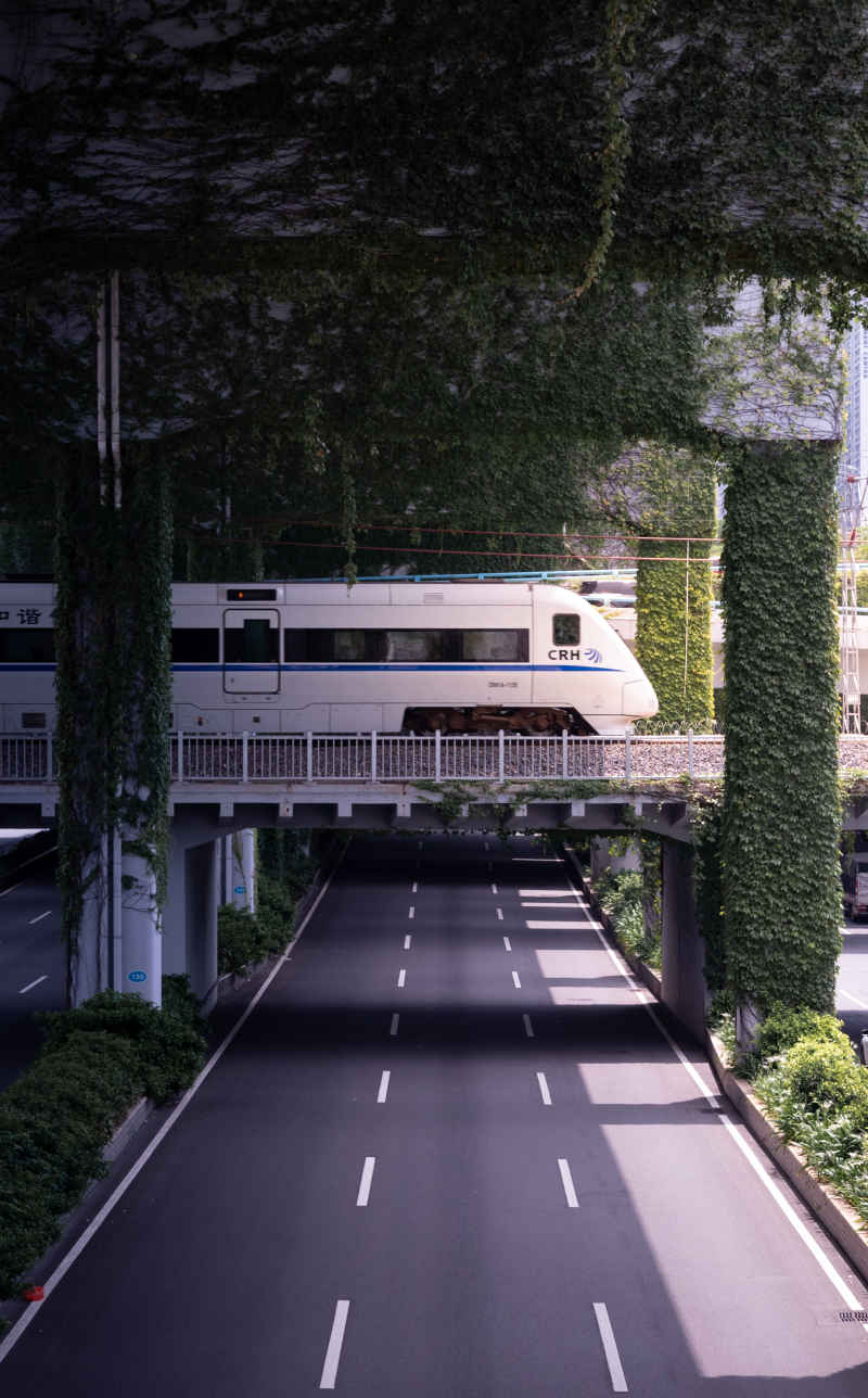 马路上的动车