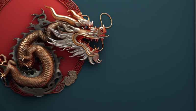 龙年，中国龙，背景图