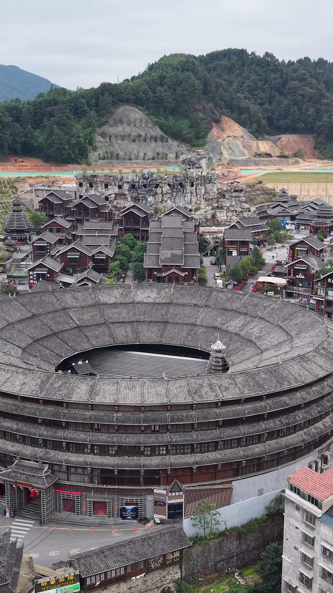 客家土楼的壮丽景色