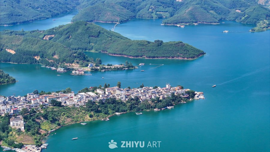 航拍贵州兴义万峰湖 南盘江畔山水 14