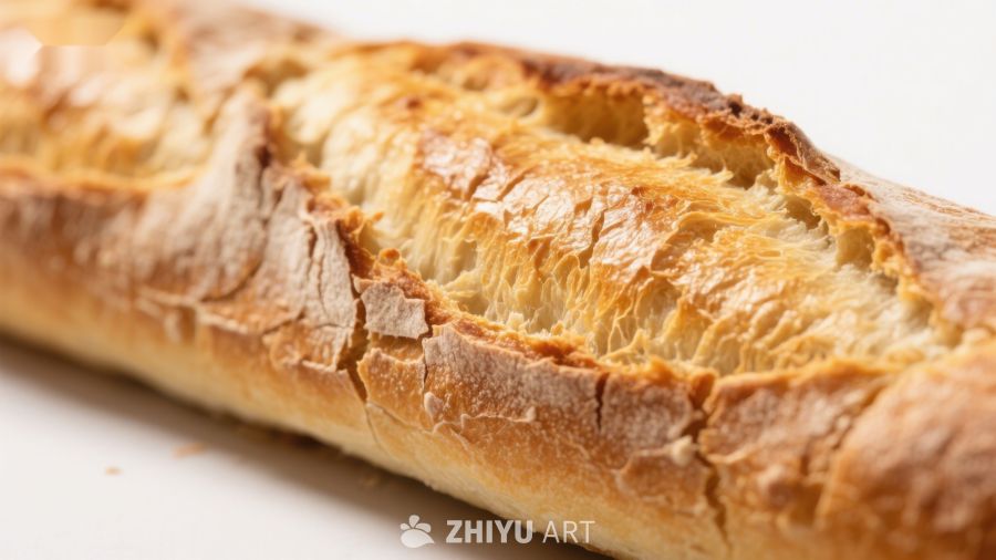 新鲜出炉的法式长棍面包