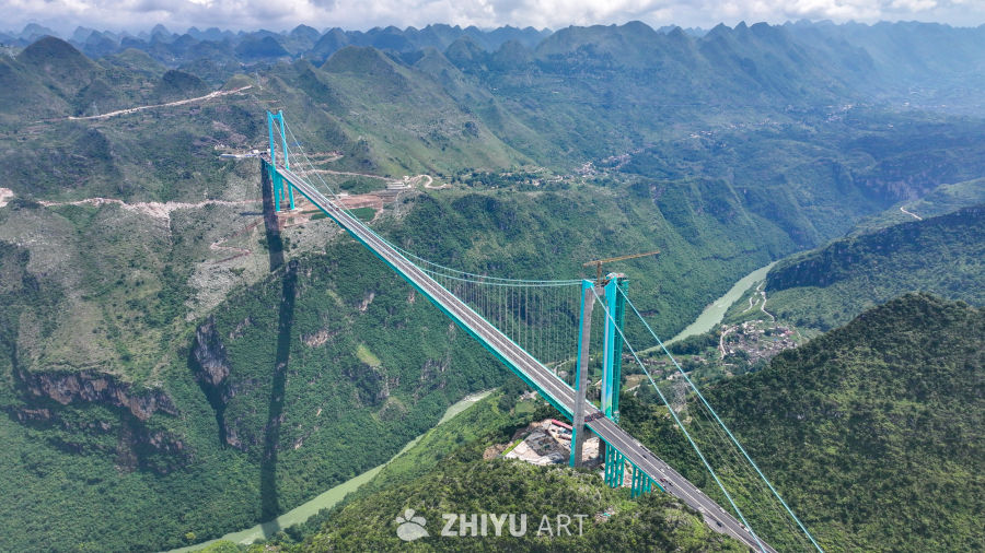 航拍贵州花江峡谷大桥 17
