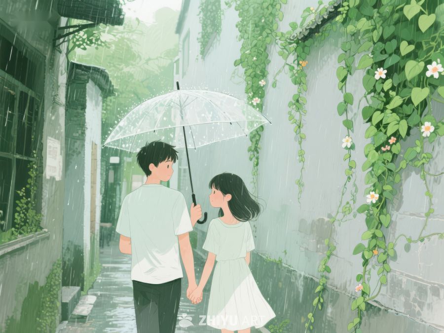 雨巷中的温馨伞影 1129