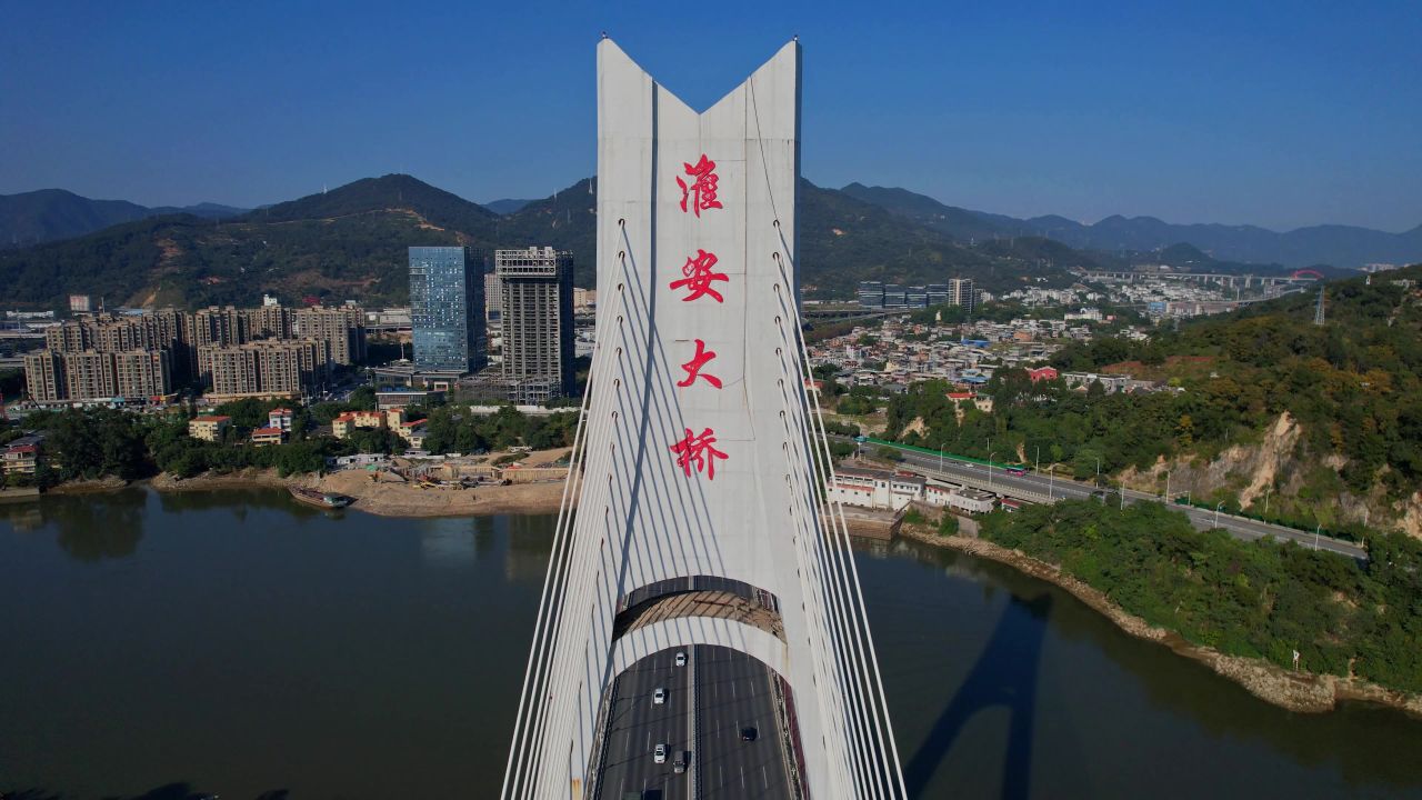 航拍福州淮安大桥景观 4