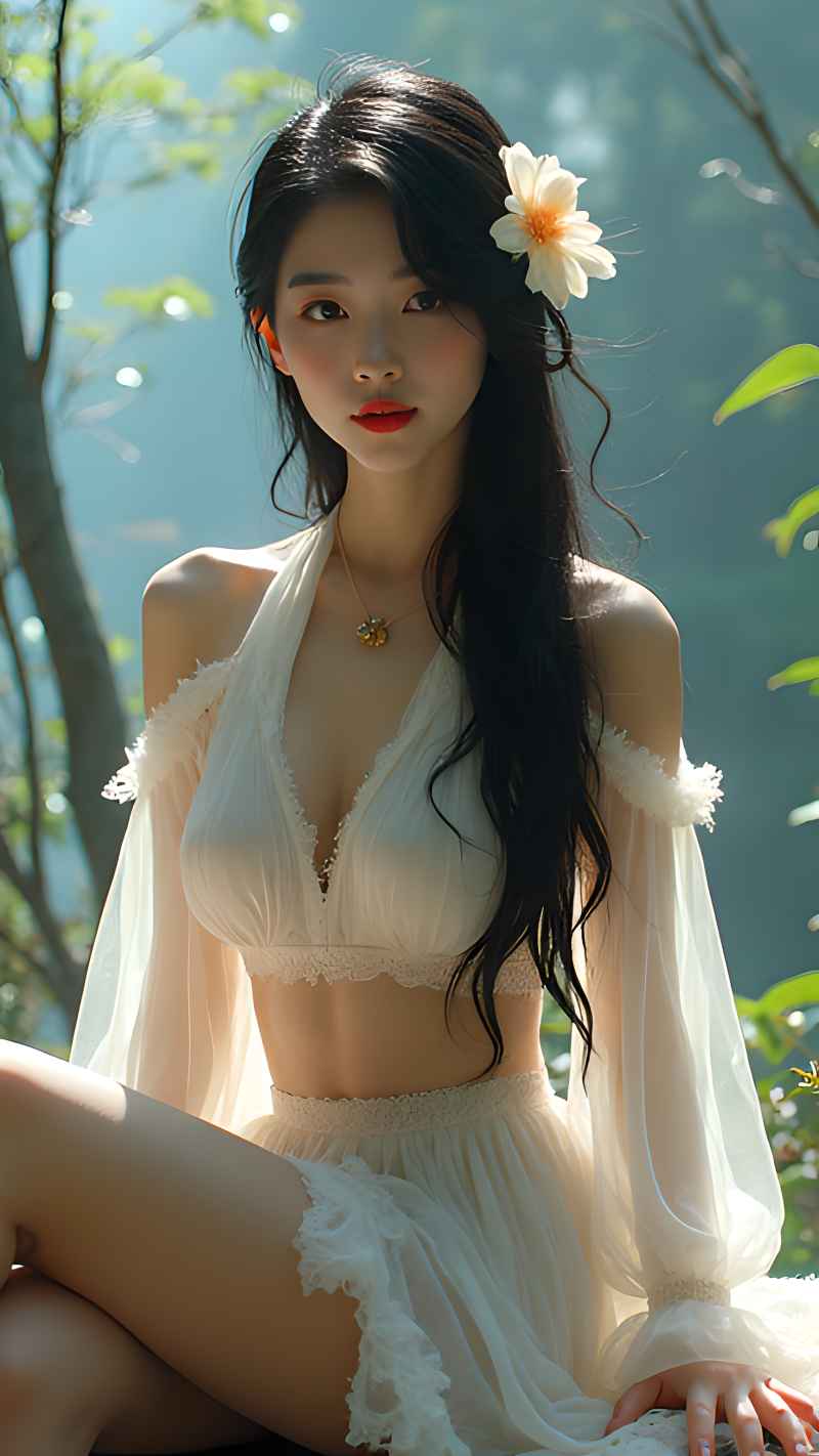 森林系列特色风格美女 32
