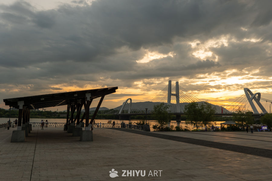 夕阳下的大桥 21