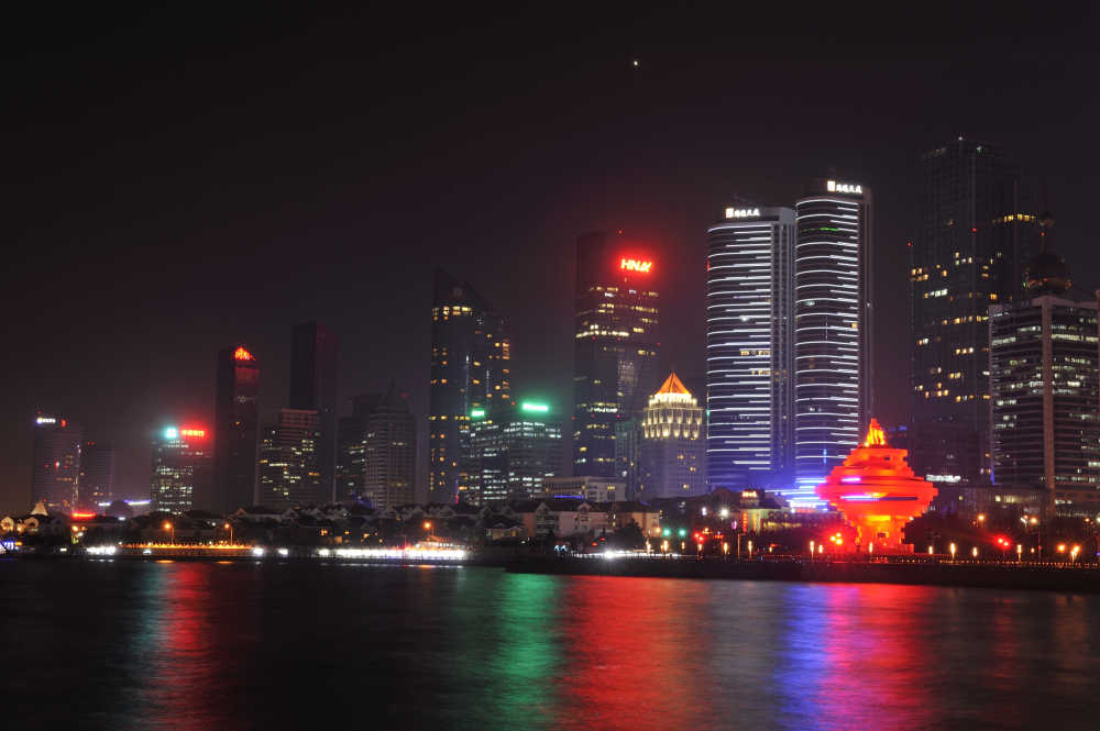 青岛海滨夜景