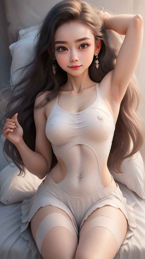 美女身材好看穿什么都好看