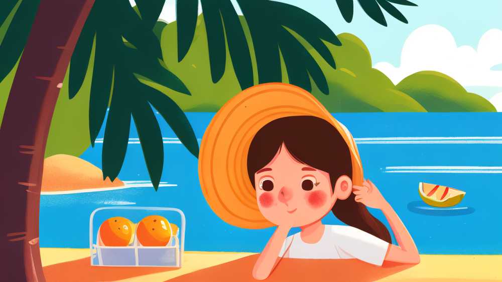 户外插画小暑夏季