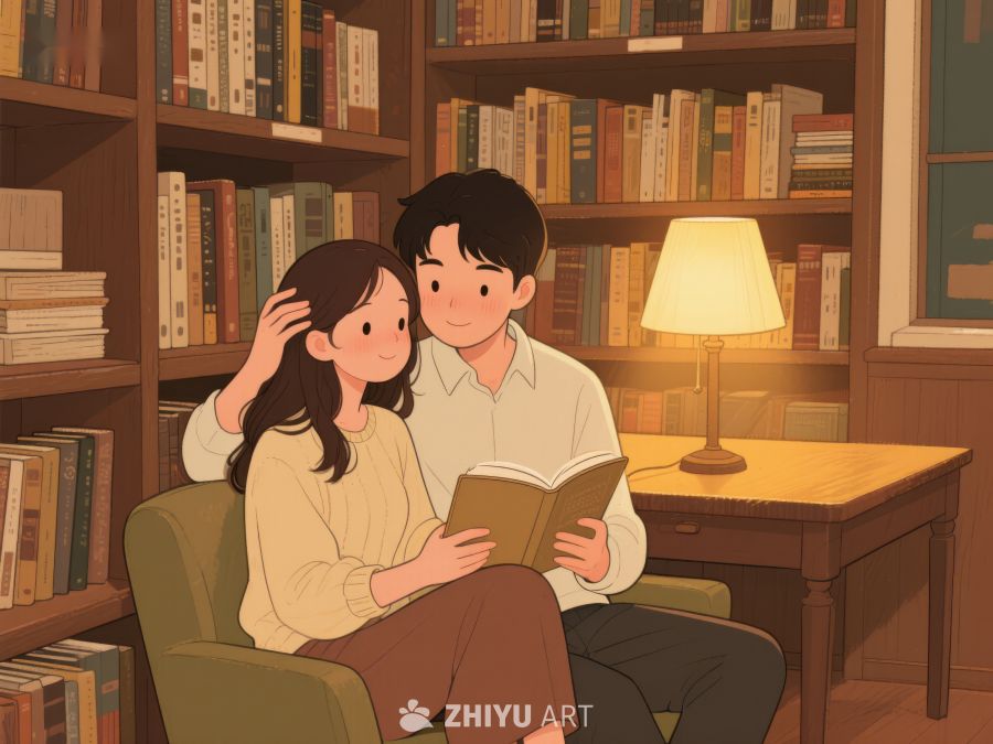 图书馆里的温馨阅读时光 678