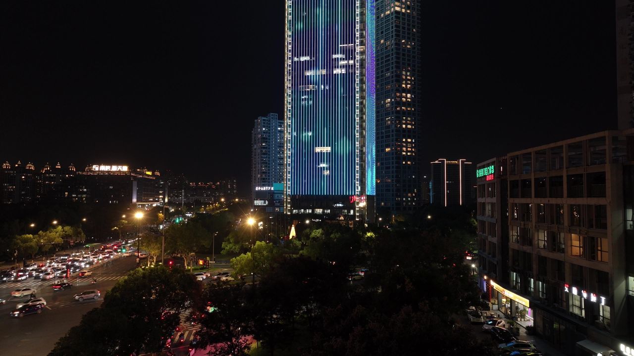 温州城市晚霞和夜景 22