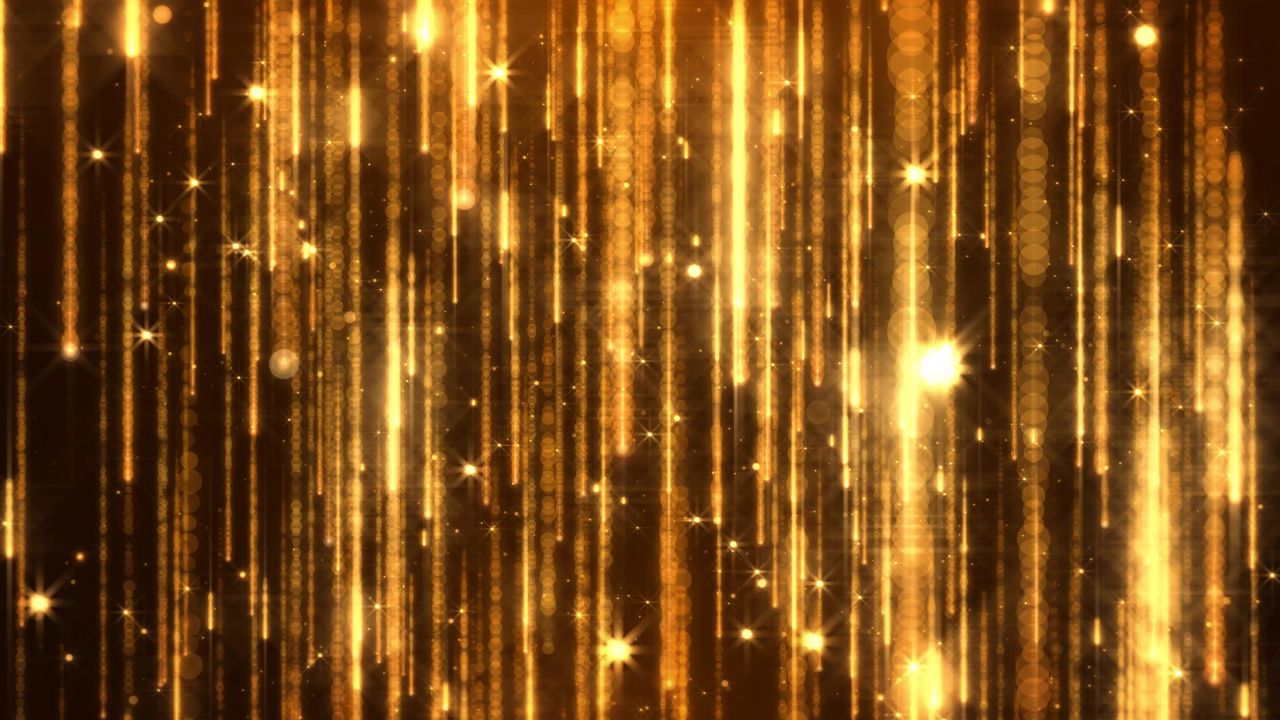 金色星光粒子舞台背景视频