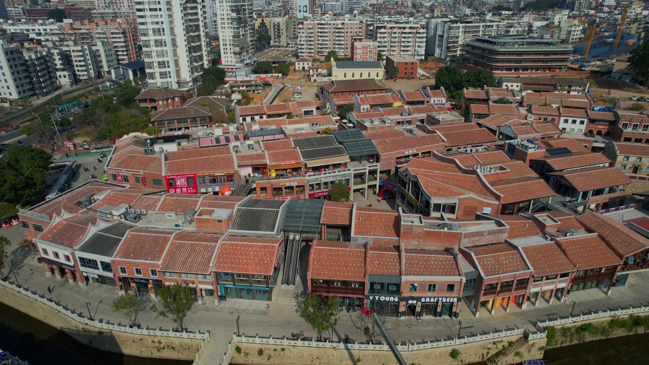 航拍福清东百利桥文化街 13