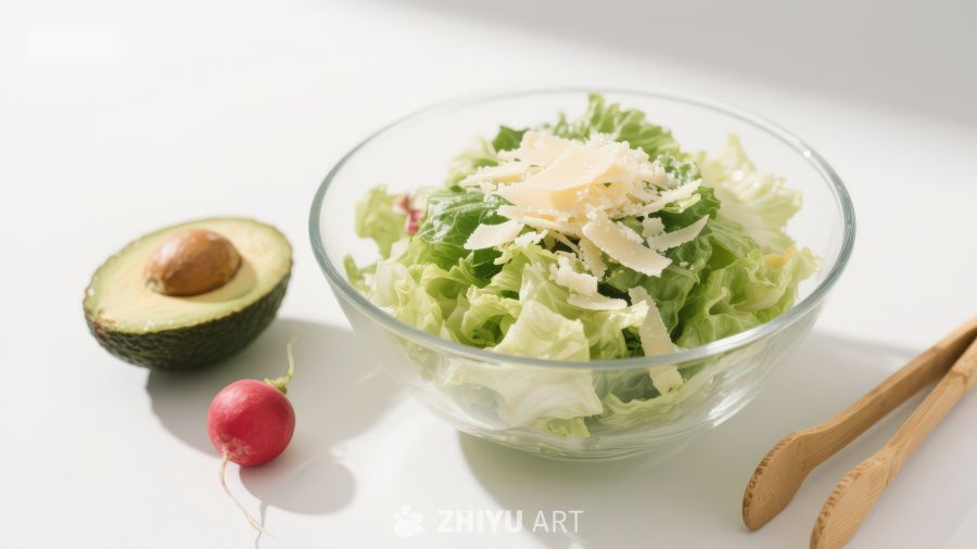 新鲜蔬菜沙拉与牛油果