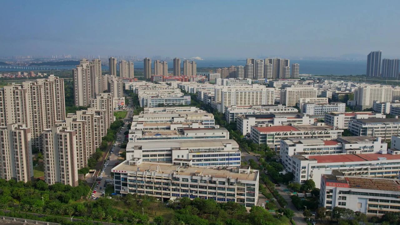 航拍厦门同安工业园区