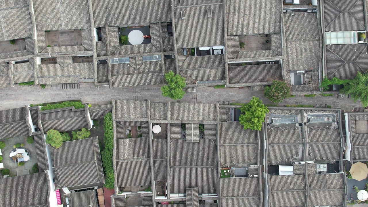 福建福州城市风光航拍 