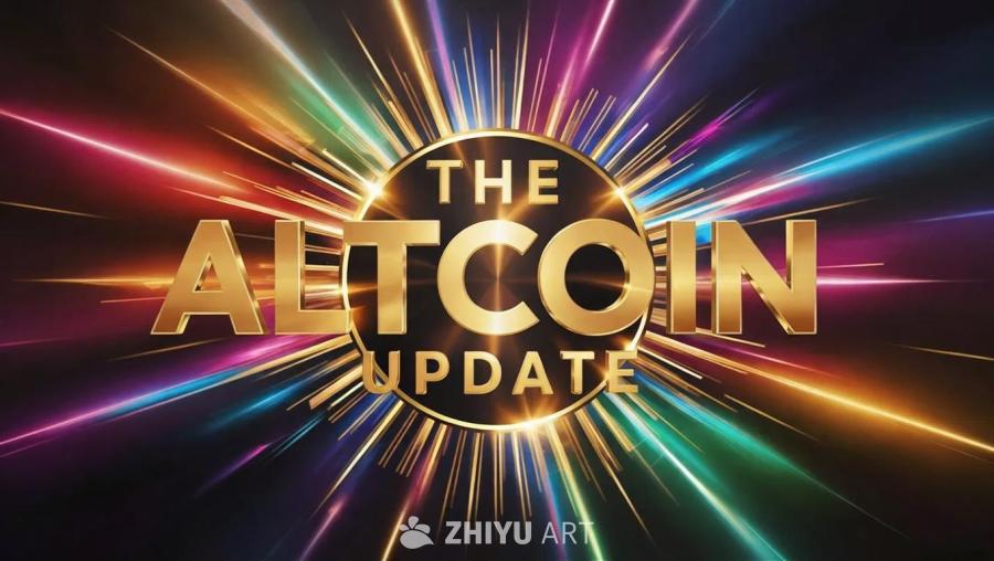 金色文字“TheAltcoinUpdate”位于一