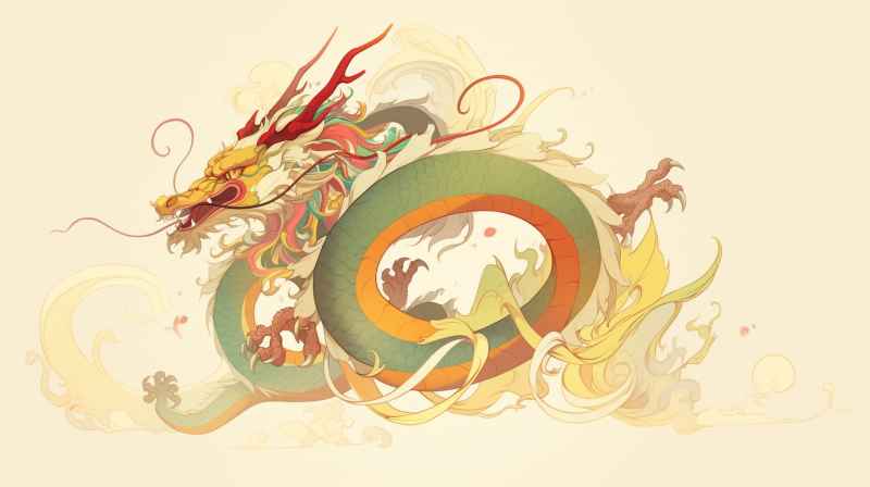 龙年，中国龙，背景图
