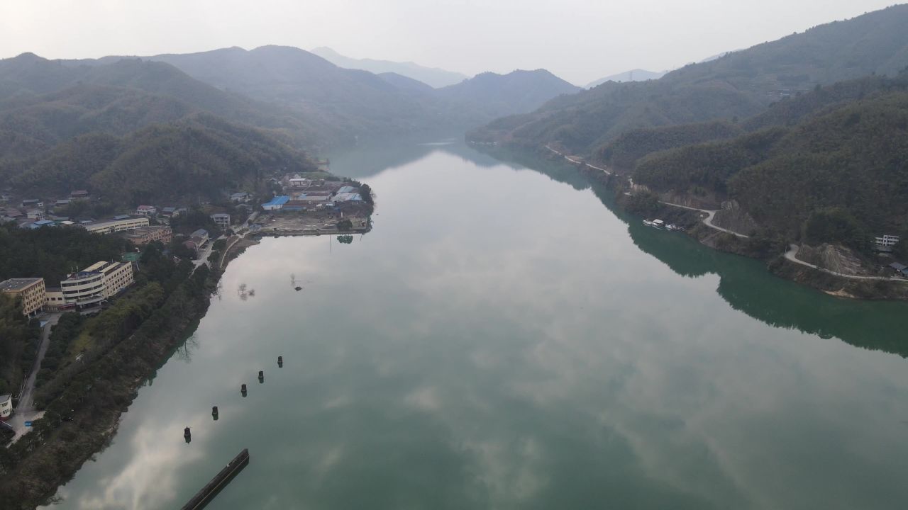 湖南沅江风光航拍 