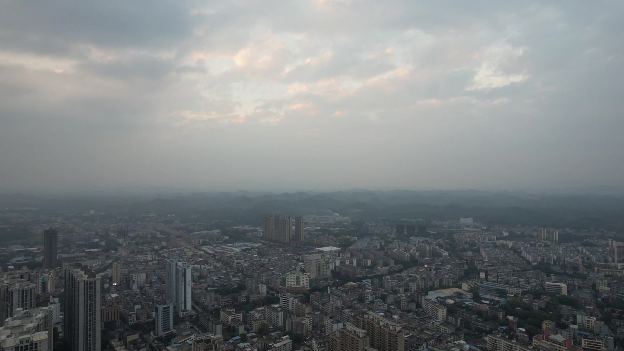 广西钦州城市大景航拍