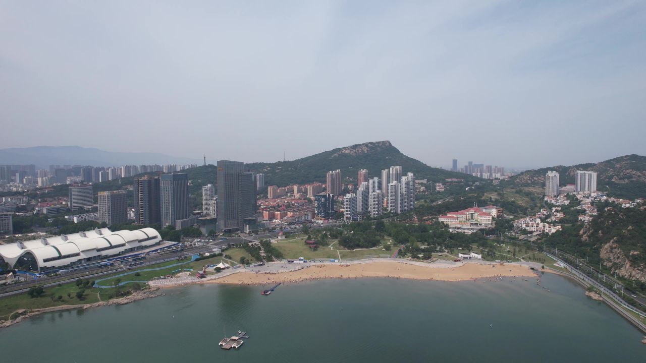 连云港阳光自贸大厦会展中心航拍