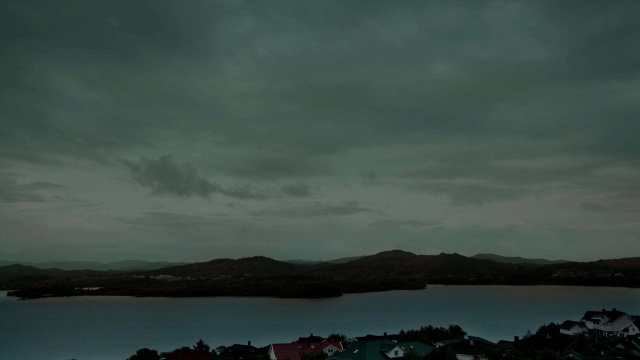 挪威雨景观自然