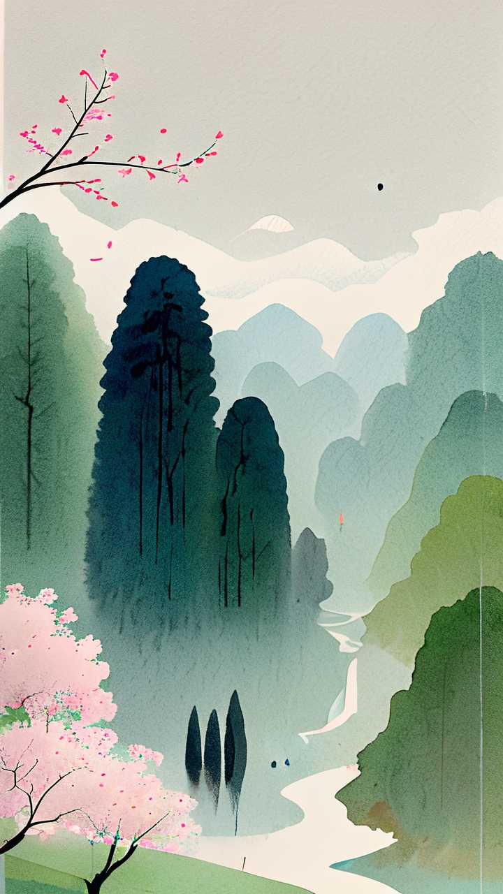 春季谷雨插画