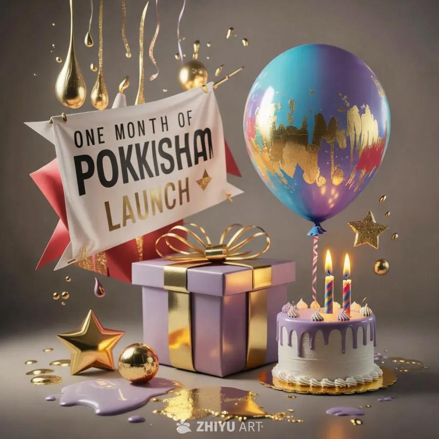 一个精美的3D渲染图，展示了Pokskisham的
