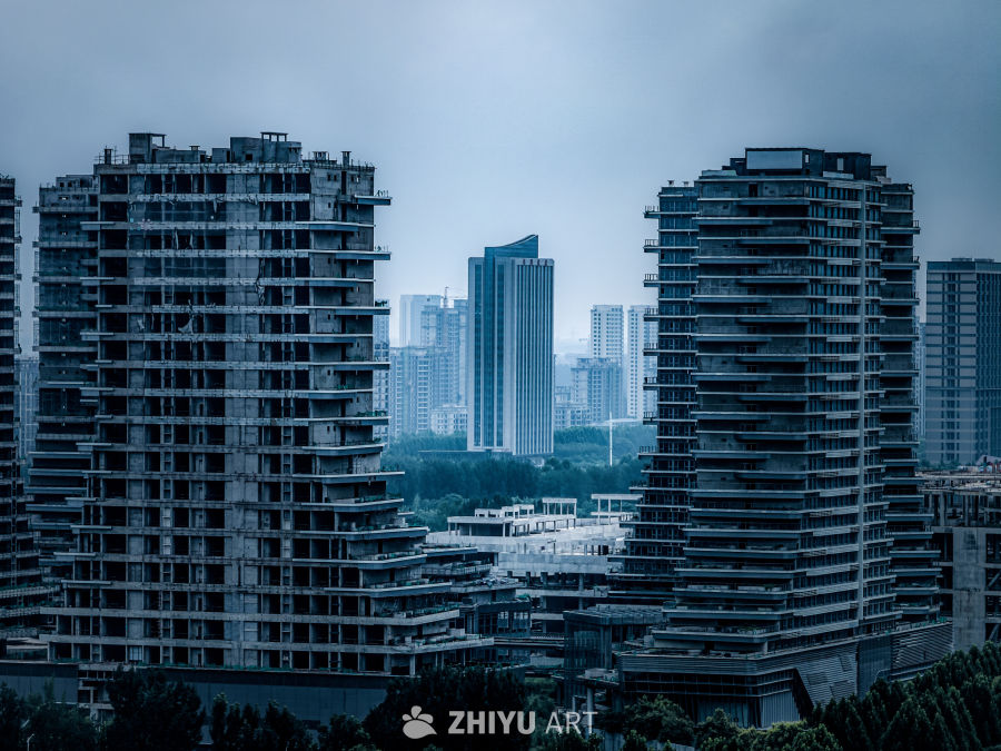未来城市的废墟