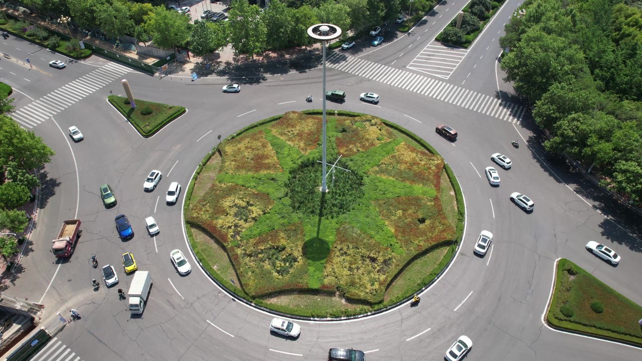 河南许昌城市风光地标建筑航拍 