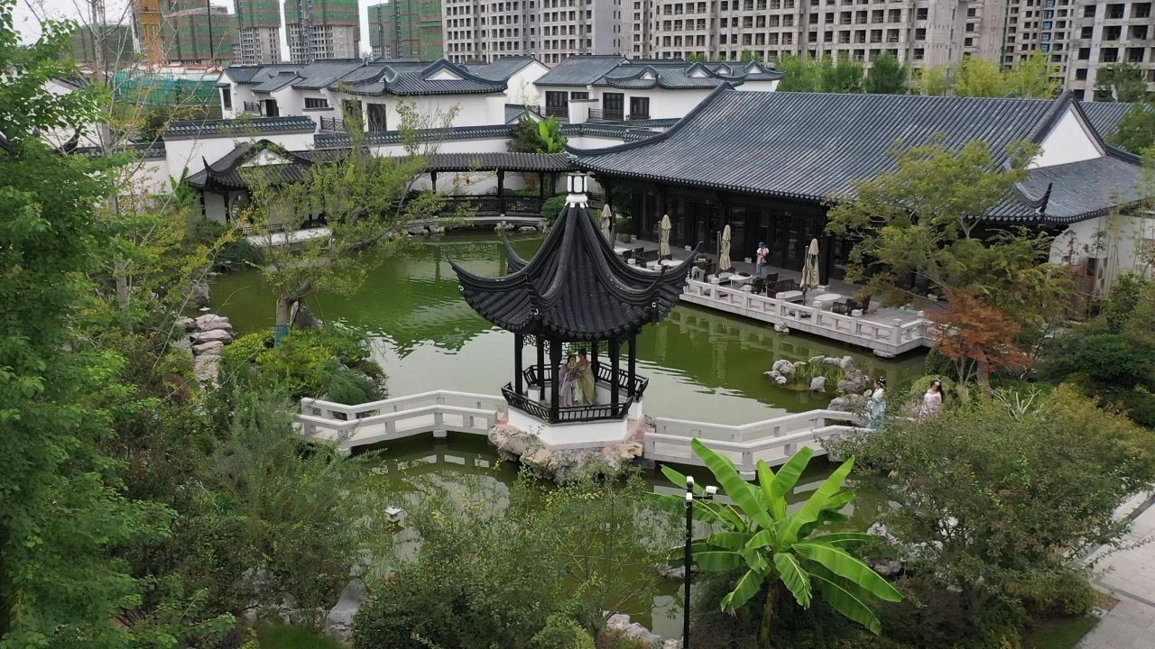 中式建筑航拍 5
