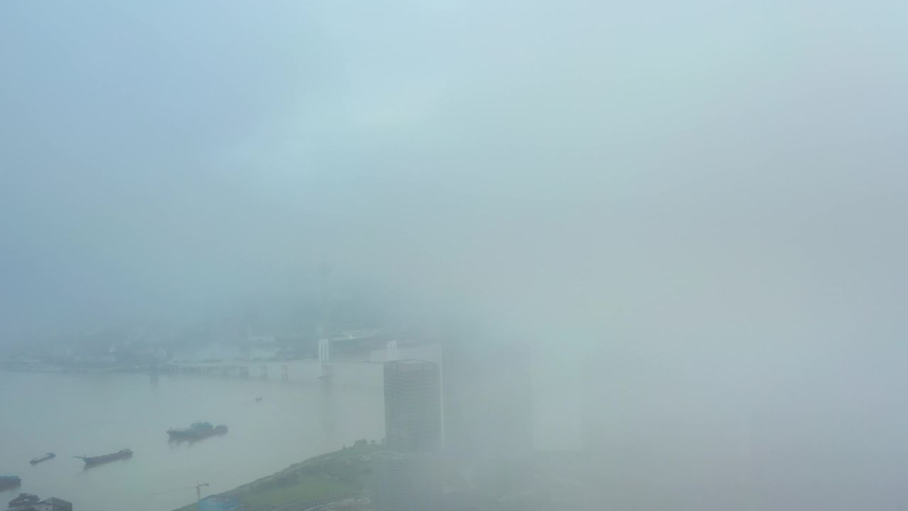 横琴地标建筑阴天云 十六