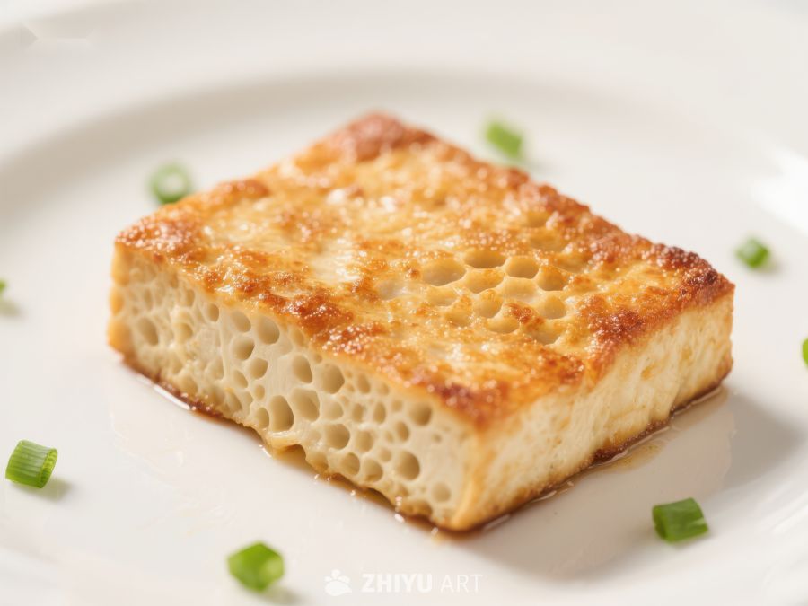 金黄酥脆的蜂窝状豆腐 361