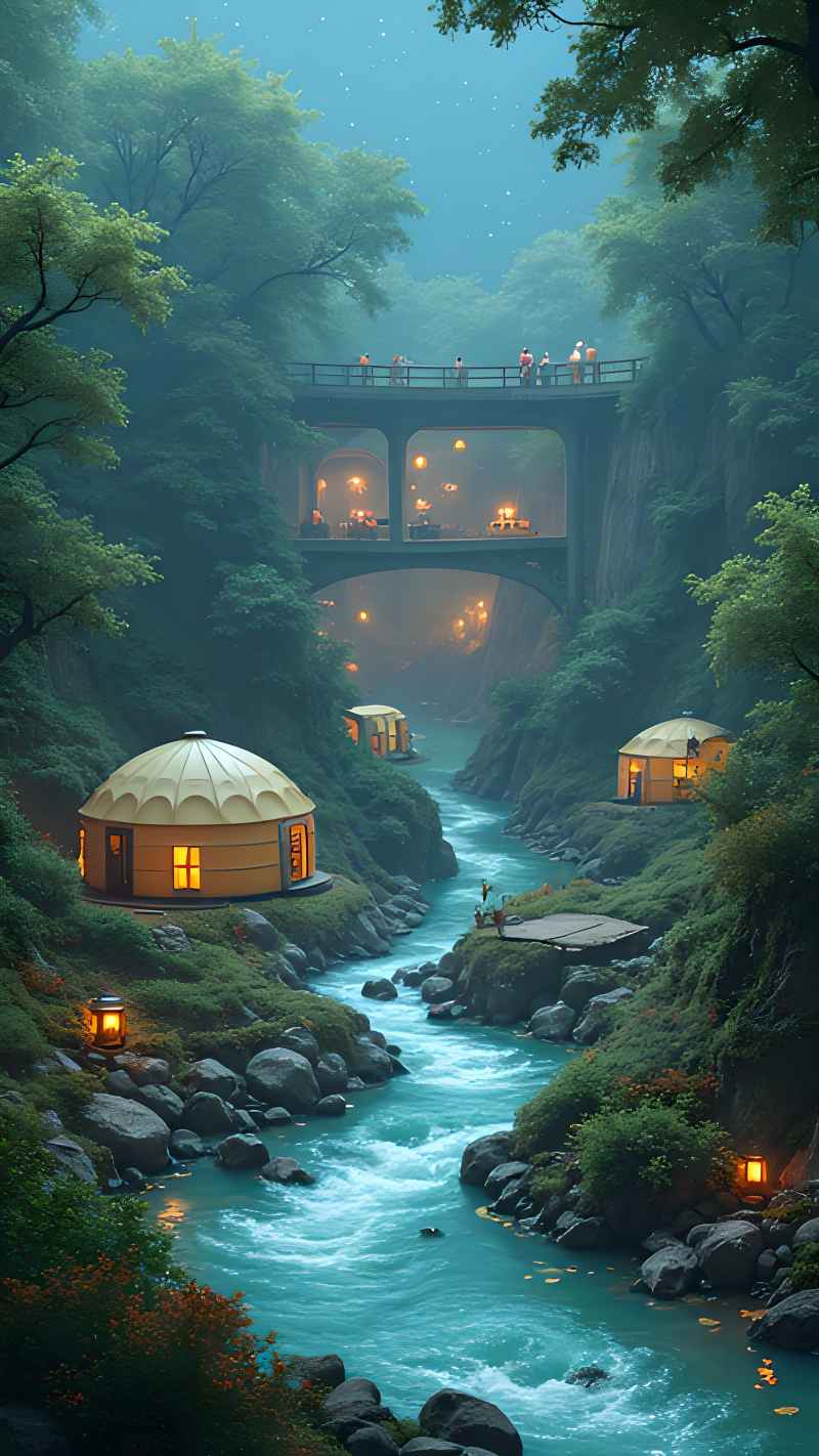 未来风格大自然森林超自然风景画质 93