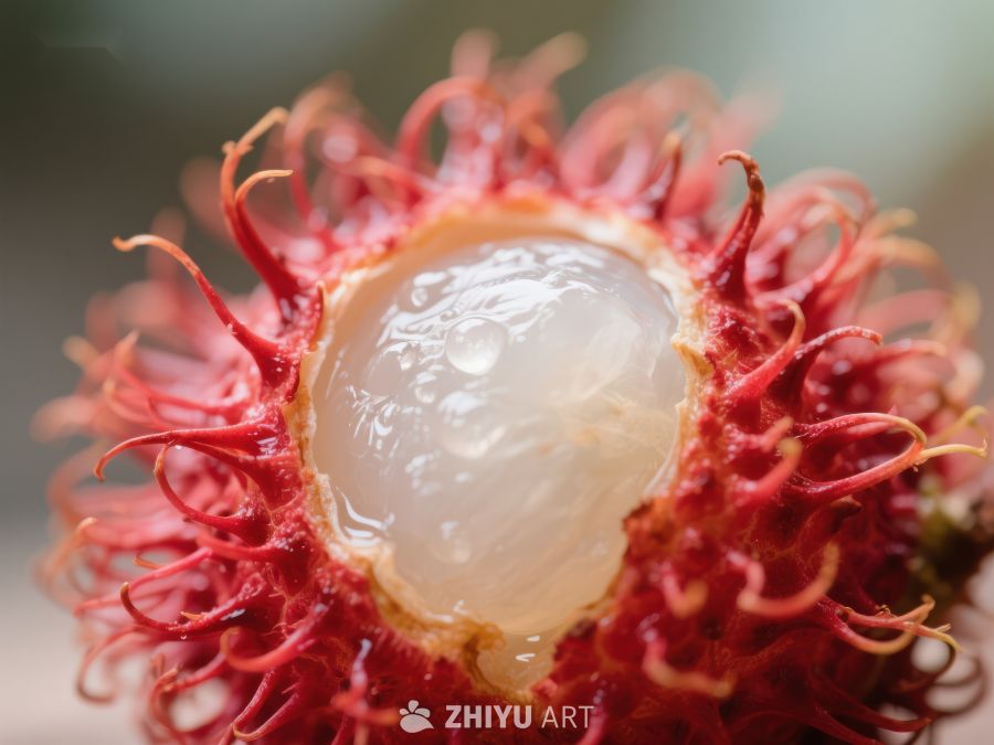 红毛丹果肉特写 186