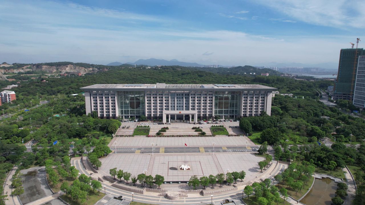 福建泉州市政府航拍