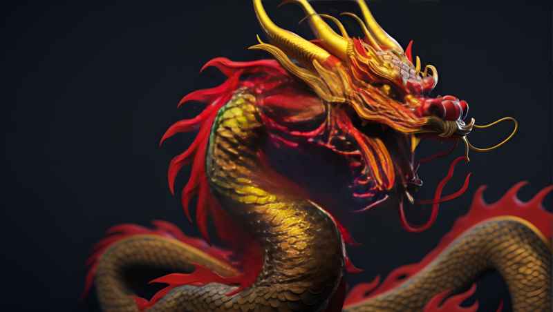 龙年，中国龙，背景图