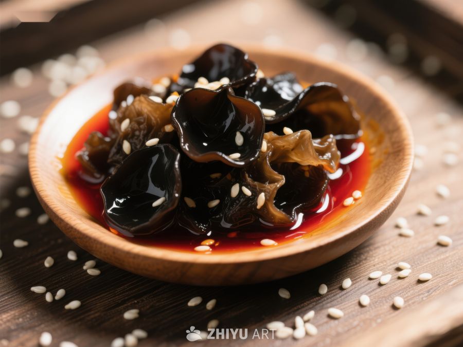 木耳拌芝麻酱，美味中式凉菜 623