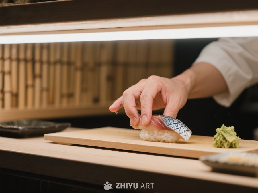 寿司师傅精心制作握寿司 581