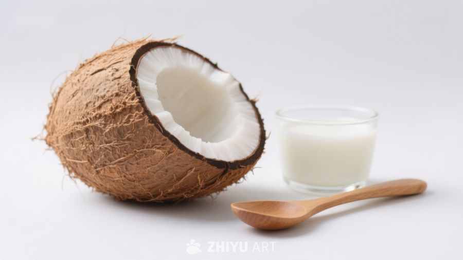 椰子与椰奶的清新组合