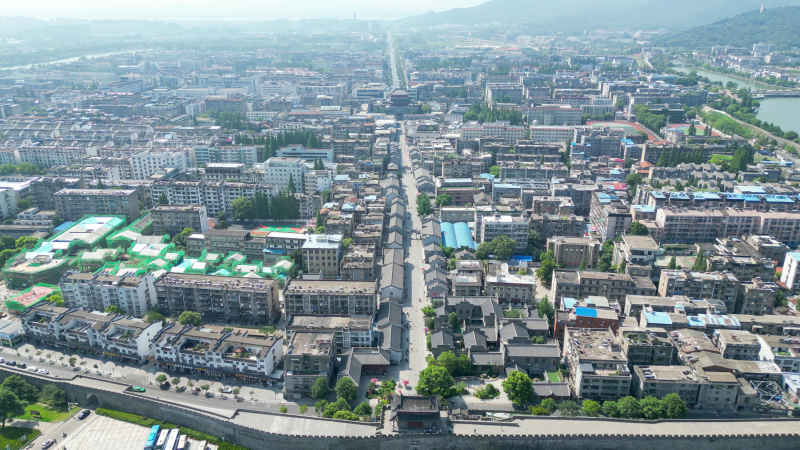 航拍湖北襄阳古城