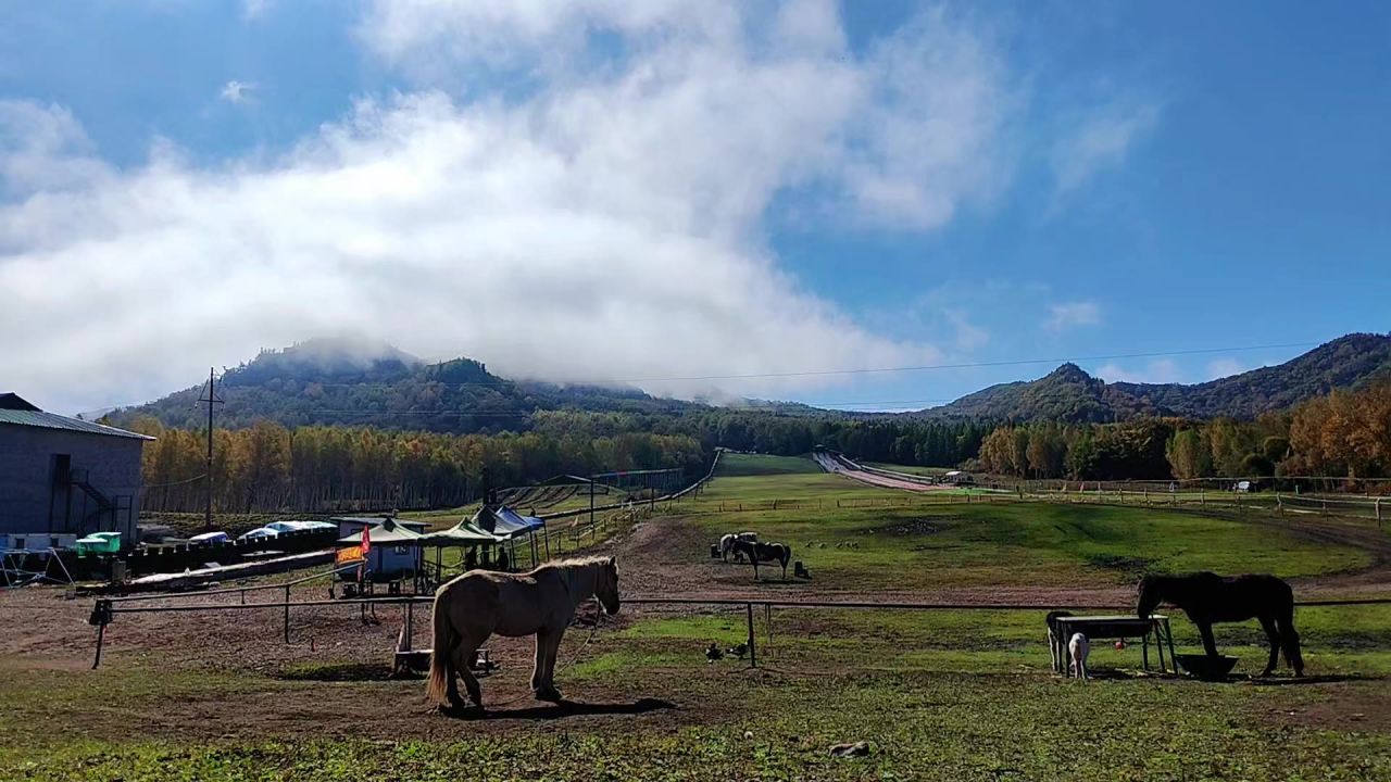云雾飘过九峰山 延时摄影