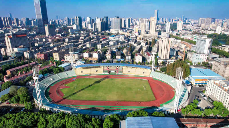 安徽合肥城市风光航拍图 
