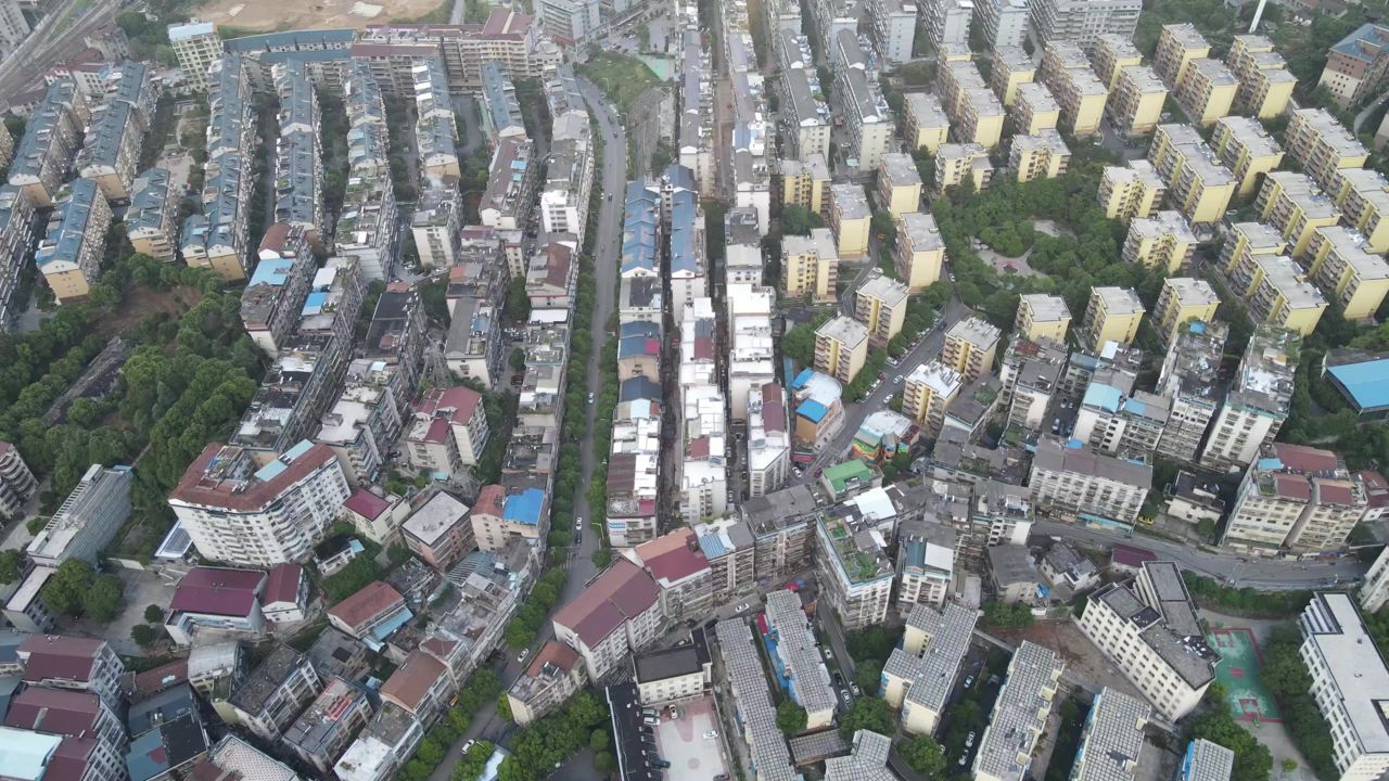  湘西城市建设航拍湖南怀化